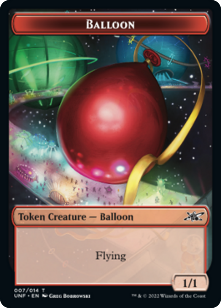 Image of Teddy Bear // Balloon Double-Sided Token [Unfinity Tokens]