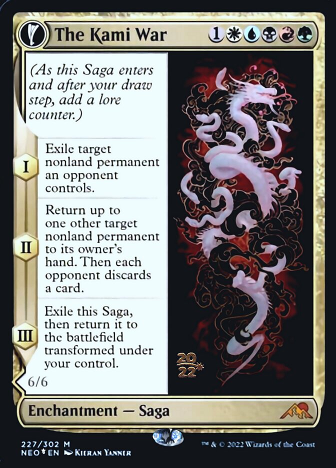 Image of The Kami War // O-Kagachi Made Manifest [Kamigawa: Neon Dynasty Prerelease Promos]