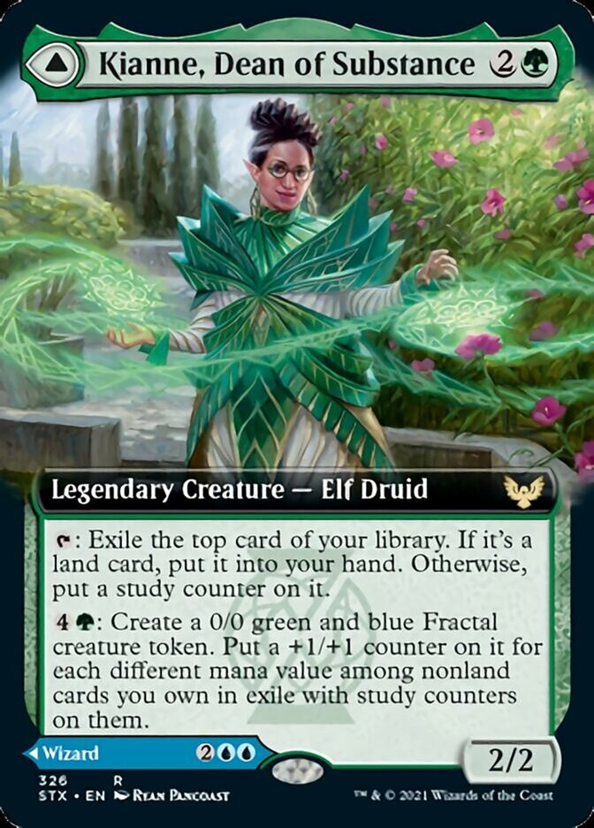 Image of Kianne, Dean of Substance // Imbraham, Dean of Theory (Extended Art) [Strixhaven: School of Mages]