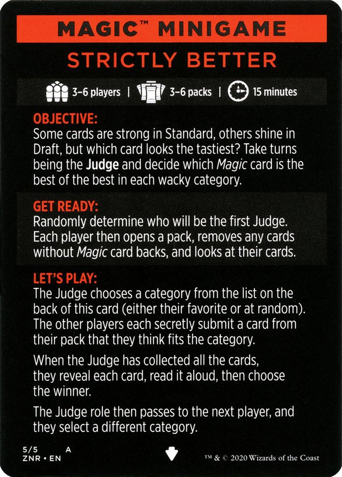 Image of Strictly Better (Magic Minigame) [Zendikar Rising Minigame]