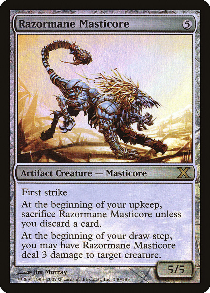 Image of Razormane Masticore (Premium Foil) [Tenth Edition]