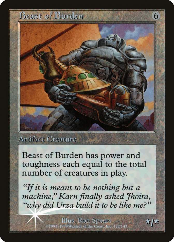 Image of Beast of Burden (Misprinted) [Urza's Legacy Promos]