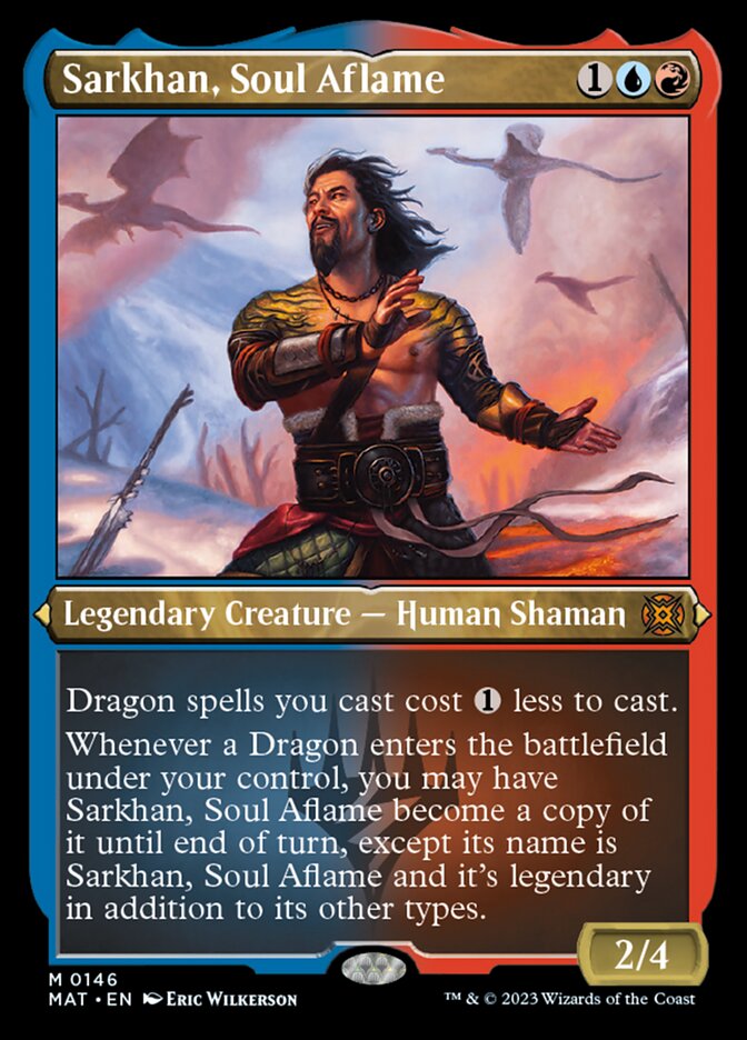 Image of Sarkhan, Soul Aflame (Foil Etched) [March of the Machine: The Aftermath]