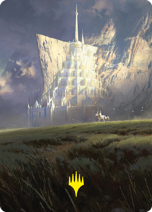 Image of Minas Tirith Art Card (Gold-Stamped Signature) [The Lord of the Rings: Tales of Middle-earth Art Series]