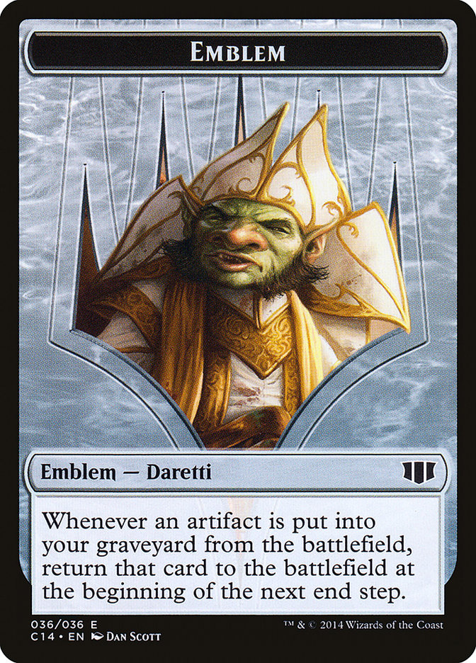 Image of Daretti, Scrap Savant Emblem // Tuktuk the Returned Double-Sided Token [Commander 2014 Tokens]