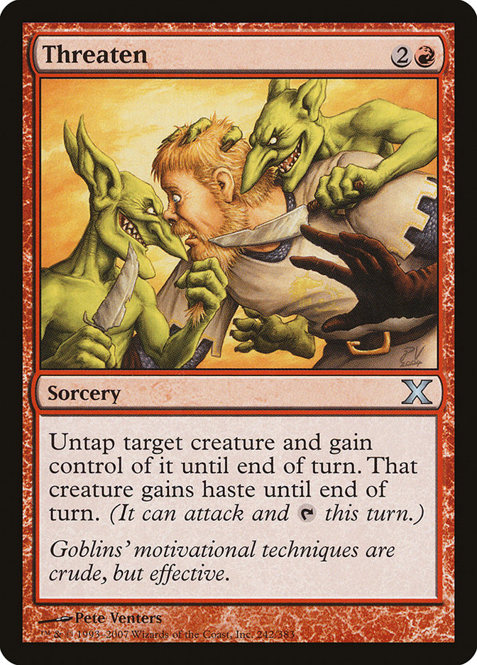 Image of Threaten [Tenth Edition]