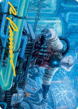 Image of Ludevic, Necrogenius Art Card (Gold-Stamped Signature) [Innistrad: Midnight Hunt Art Series]
