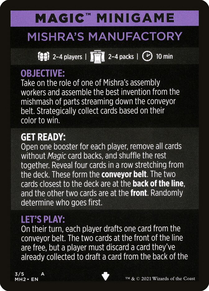 Image of Mishra's Manufactory (Magic Minigame) [Modern Horizons 2 Minigame]