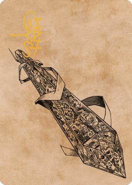 Image of Stonespeaker Crystal Art Card (Gold-Stamped Signature) [Commander Legends: Battle for Baldur's Gate Art Series]