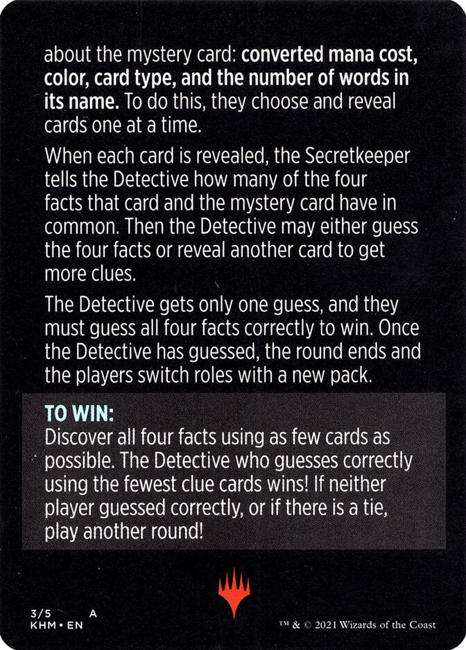 Image of Booster Sleuth (Magic Minigame) [Kaldheim Minigame]