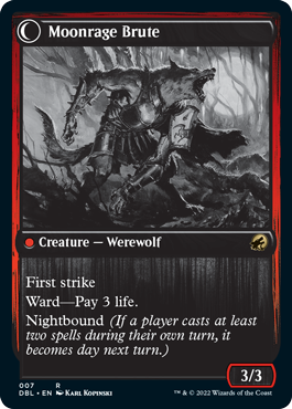 Image of Brutal Cathar // Moonrage Brute [Innistrad: Double Feature]