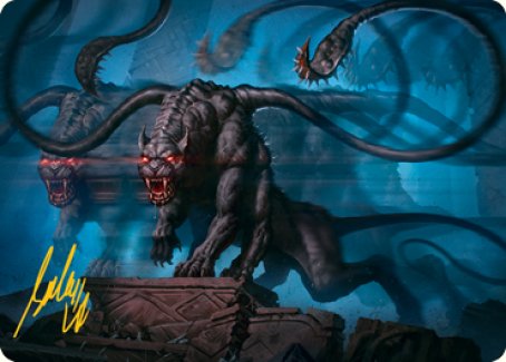Image of Displacer Beast Art Card (Gold-Stamped Signature) [Dungeons & Dragons: Adventures in the Forgotten Realms Art Series]