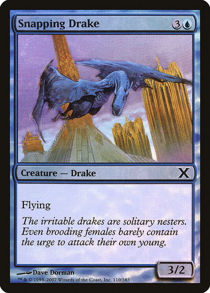 Image of Snapping Drake (Premium Foil) [Tenth Edition]