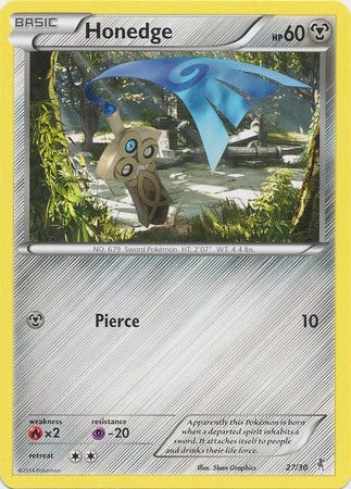Image of Honedge (27/30) [XY: Trainer Kit 1 - Bisharp]