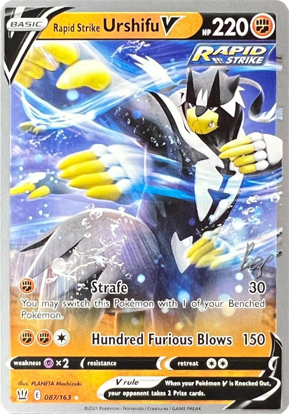 Image of Rapid Strike Urshifu V (087/163) (Cheryl Again - Sebastian Lashmet) [World Championships 2022]