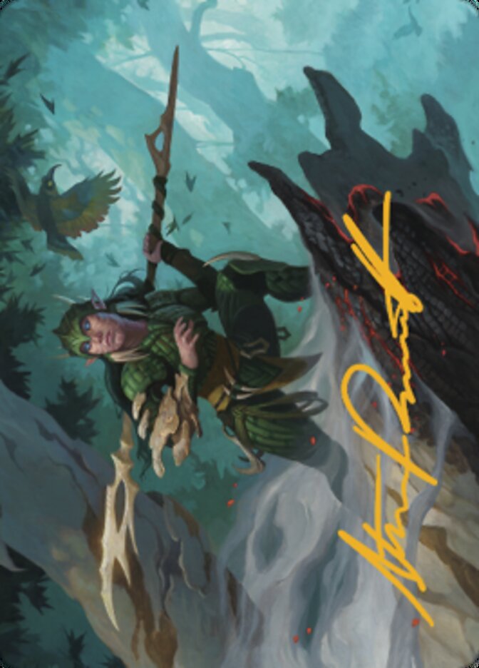 Image of Gwenna, Eyes of Gaea Art Card (Gold-Stamped Signature) [The Brothers' War Art Series]