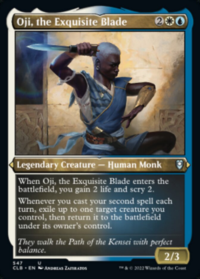 Image of Oji, the Exquisite Blade (Foil Etched) [Commander Legends: Battle for Baldur's Gate]