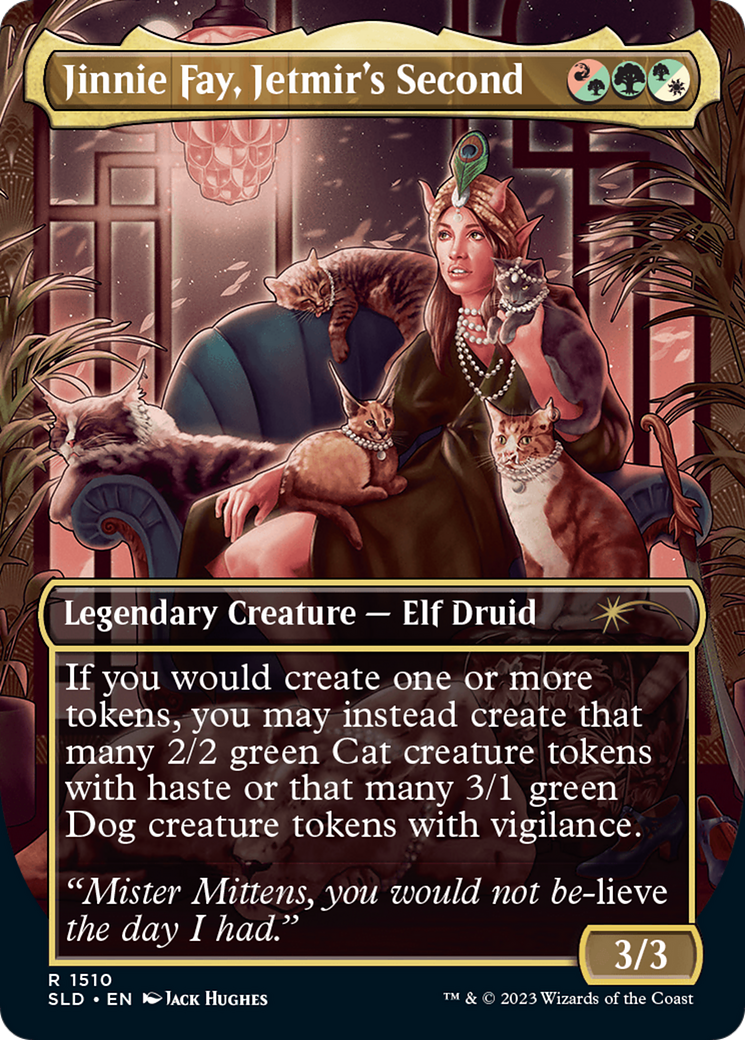 Image of Jinnie Fay, Jetmir's Second // Jinnie Fay, Jetmir's Second [Secret Lair Commander Deck: Raining Cats and Dogs]