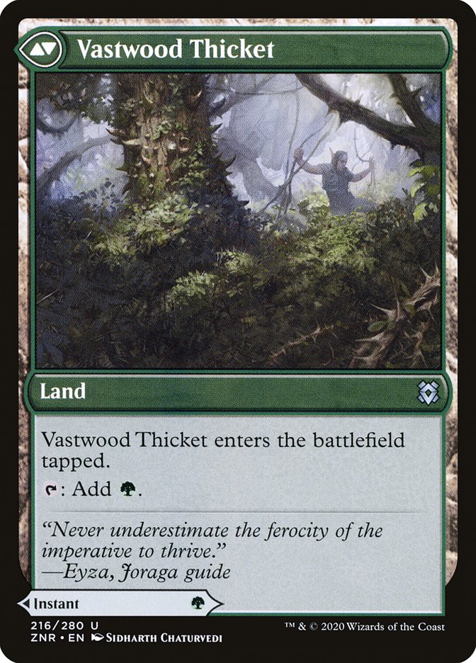 Image of Vastwood Fortification // Vastwood Thicket [Zendikar Rising]