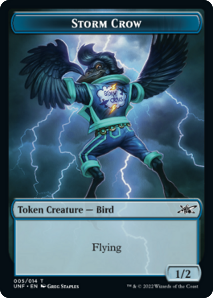 Image of Zombie Employee // Storm Crow Double-Sided Token [Unfinity Tokens]