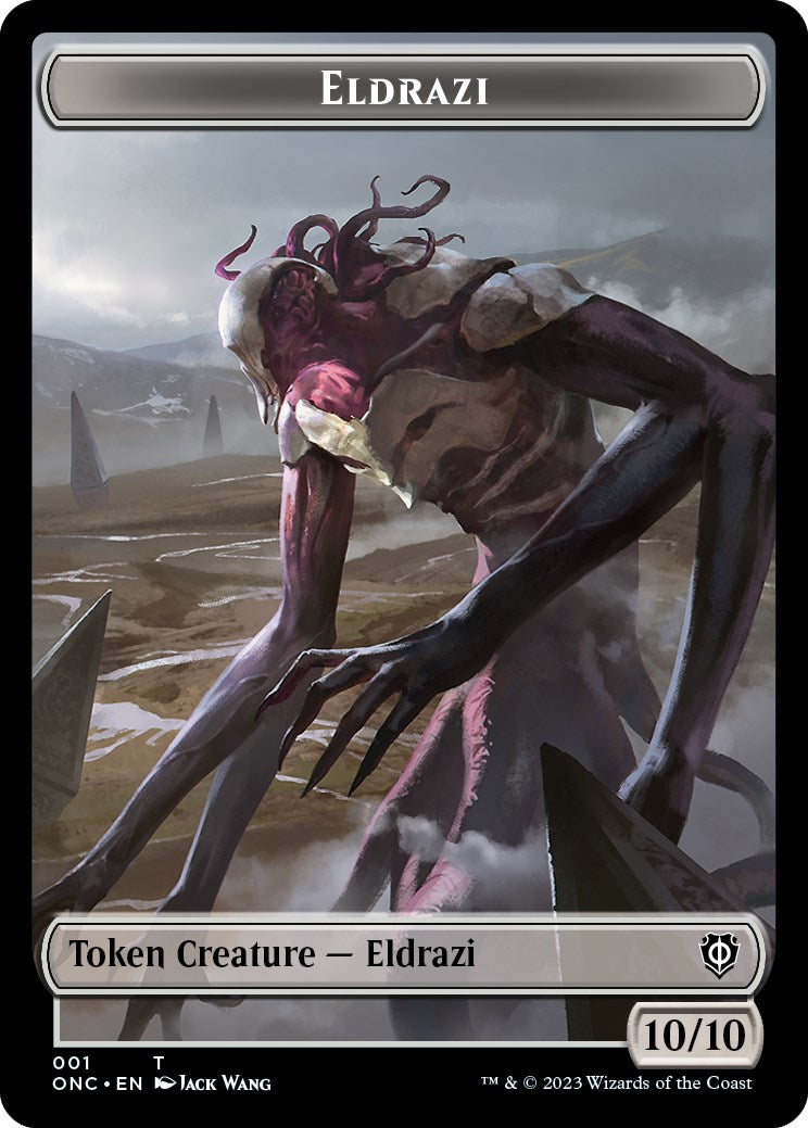 Image of Soldier (017) // Eldrazi Double-Sided Token [Phyrexia: All Will Be One Commander Tokens]