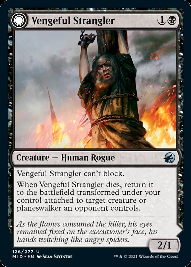 Image of Vengeful Strangler // Strangling Grasp [Innistrad: Midnight Hunt]
