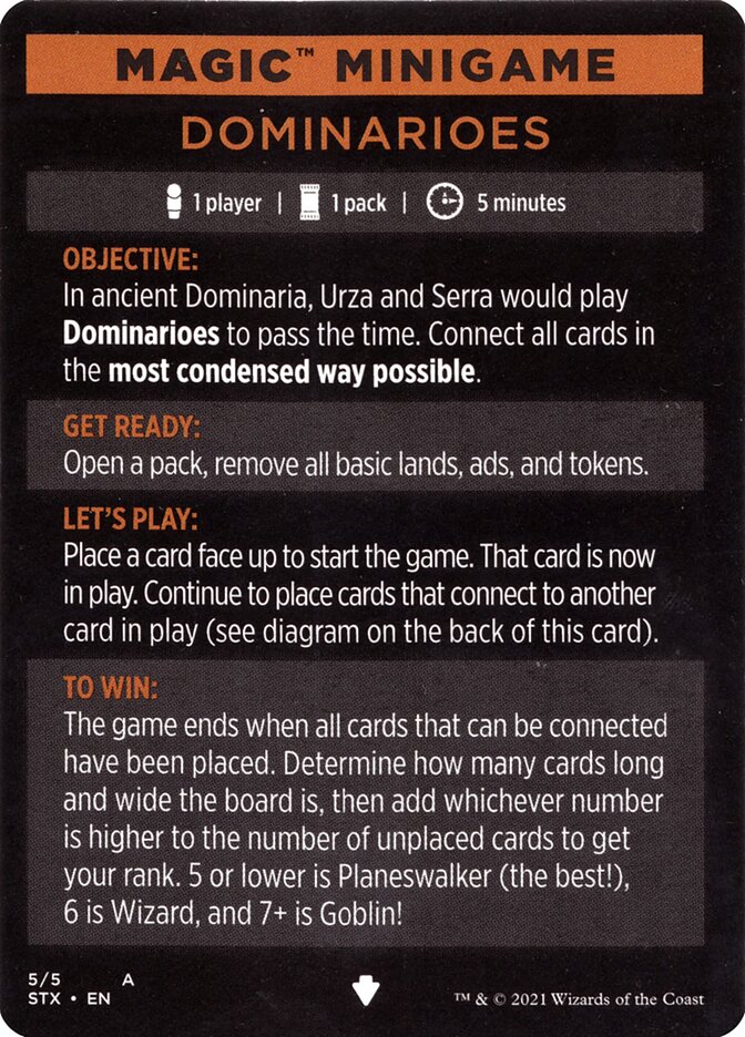 Image of Dominarioes (Magic Minigame) [Strixhaven: School of Mages Minigame]