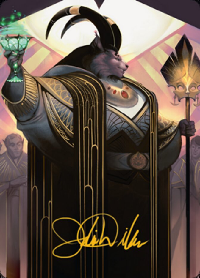 Image of Jetmir, Nexus of Revels 2 Art Card (Gold-Stamped Signature) [Streets of New Capenna Art Series]