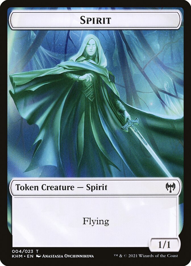 Image of Bird // Spirit Double-Sided Token [Kaldheim Commander Tokens]