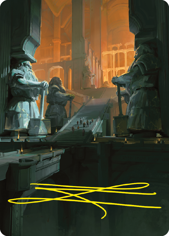 Image of Mines of Moria Art Card (Gold-Stamped Signature) [The Lord of the Rings: Tales of Middle-earth Art Series]