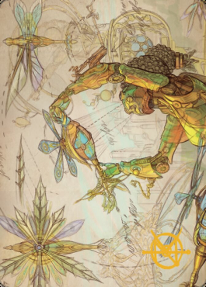 Image of Inspiring Statuary Art Card (Gold-Stamped Signature) [The Brothers' War Art Series]