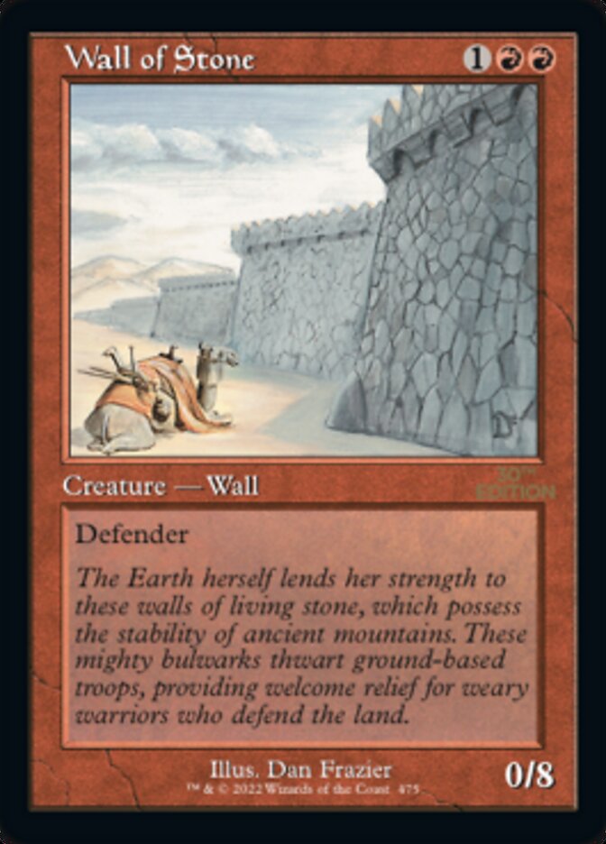 Image of Wall of Stone (Retro) [30th Anniversary Edition]