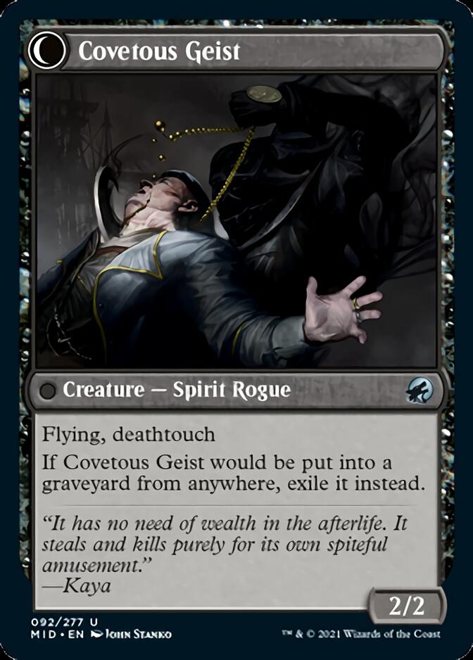 Image of Covert Cutpurse // Covetous Geist [Innistrad: Midnight Hunt]