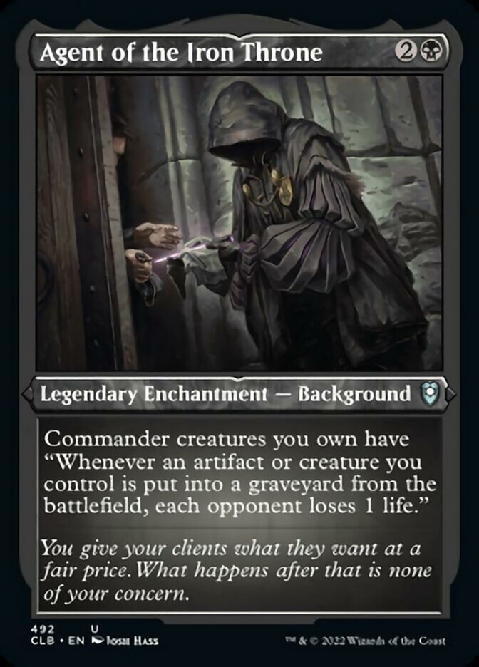 Image of Agent of the Iron Throne (Foil Etched) [Commander Legends: Battle for Baldur's Gate]