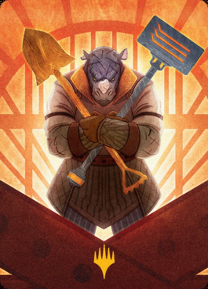 Image of Mr. Orfeo, the Boulder Art Card (Gold-Stamped Signature) [Streets of New Capenna Art Series]