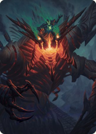 Image of Mishra, Lost to Phyrexia Art Card [The Brothers' War Art Series]