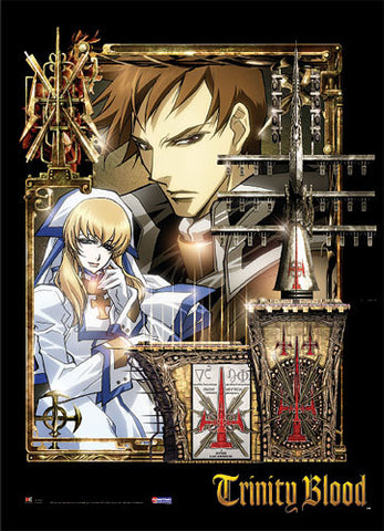 TRINITY BLOOD TRES & SISTER CATE WALL SCROLL