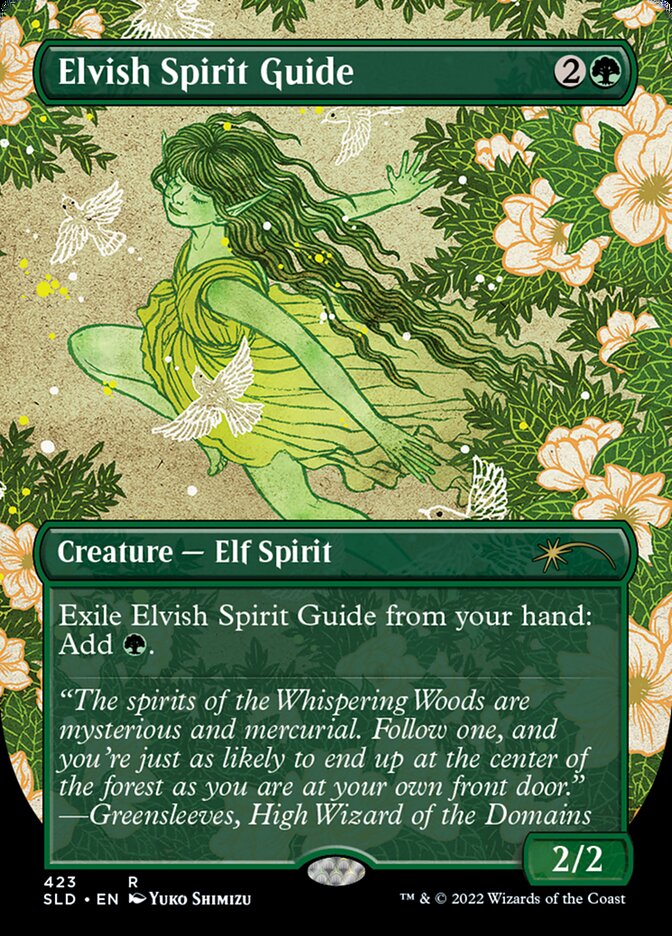 Image of Elvish Spirit Guide (Borderless) [Secret Lair Drop Series]