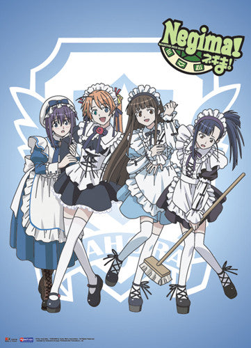 Image of NEGIMA CLEANING MAIDS OUTFITS WALL SCROLL