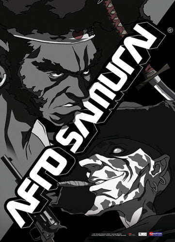 Image of AFRO SAMURAI AFRO & JUSTICES FACE ON A WALL SCROLL