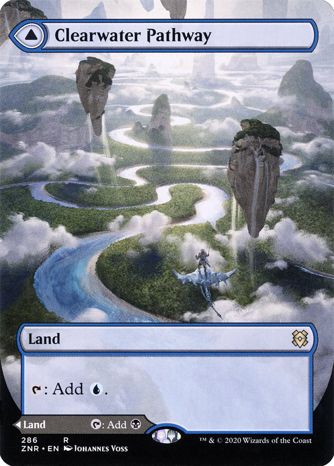 Image of Clearwater Pathway // Murkwater Pathway (Borderless Alternate Art) [Zendikar Rising]