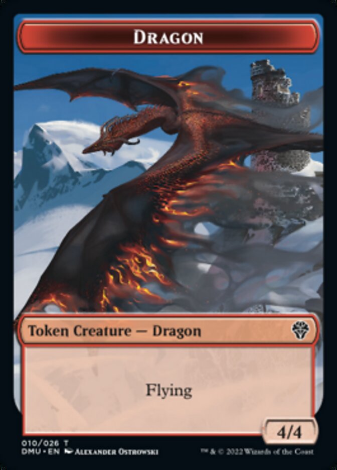 Image of Phyrexian // Dragon Double-Sided Token [Dominaria United Tokens]