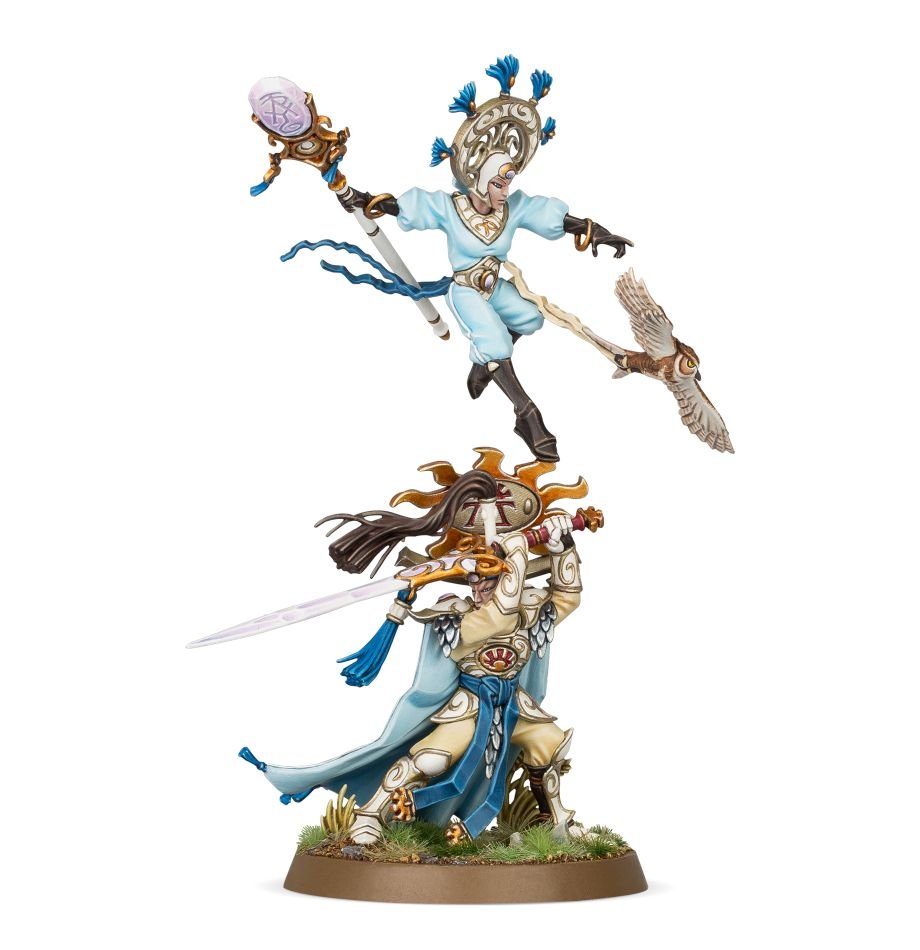 Image of Lumineth Realm-Lords Ellania and Ellathor, Eclipsian Warsages Warhammer Age of Sigmar: