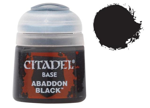 Citadel Paints: Abaddon Black (Base)