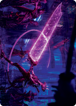 Image of Enormous Energy Blade Art Card [Kamigawa: Neon Dynasty Art Series]