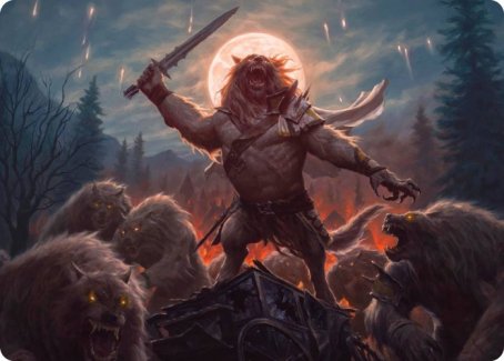 Image of Tovolar, the Midnight Scourge 1 Art Card [Innistrad: Midnight Hunt Art Series]