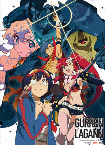 GURREN LAGANN GROUP WALL SCROLL