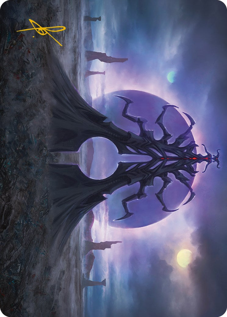 Image of Black Sun's Twilight Art Card (Gold-Stamped Signature) [Phyrexia: All Will Be One Art Series]