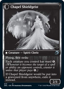 Image of Chaplain of Alms // Chapel Shieldgeist [Innistrad: Double Feature]