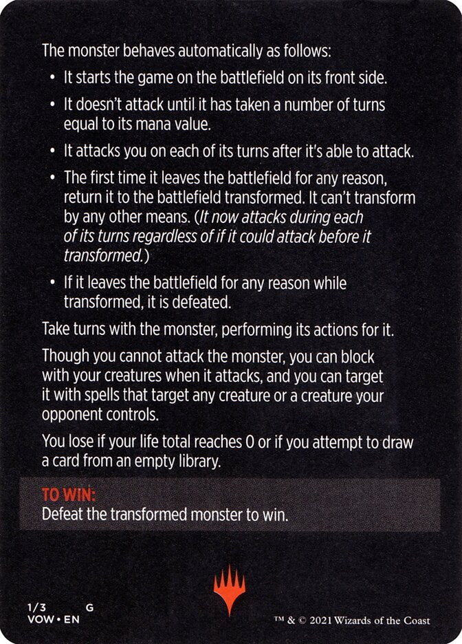 Image of Monster of The Week (Magic Minigame) [Innistrad: Crimson Vow Minigame]